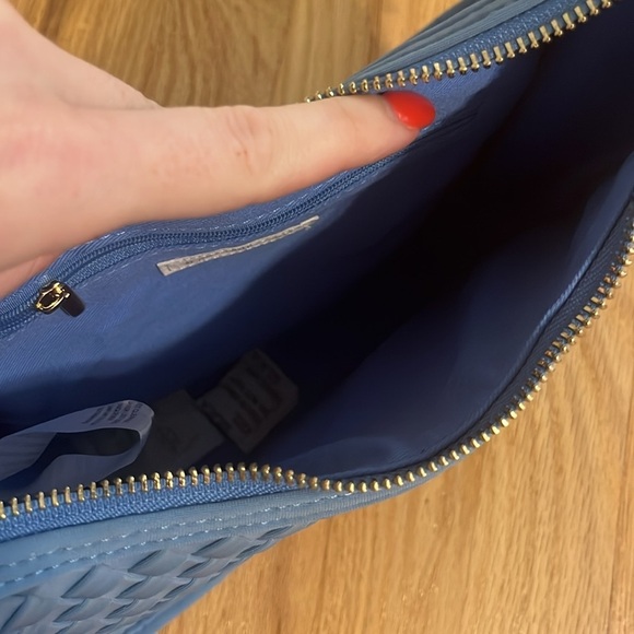 NWT Anthropologie Blue Woven Neoprene Shoulder Bag - Picture 9 of 11
